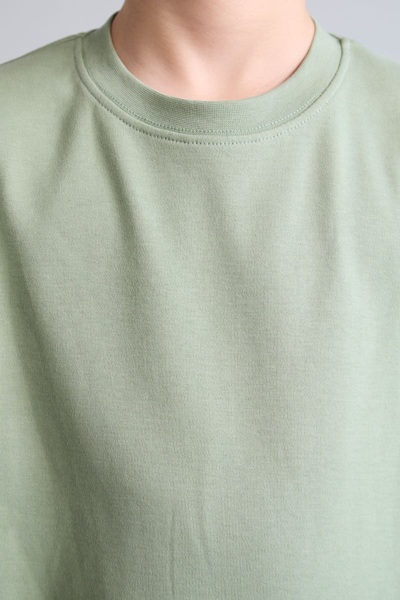 DeFacto Green Boy Boy Crew Neck Light Green Tank Top Casual - Image 4