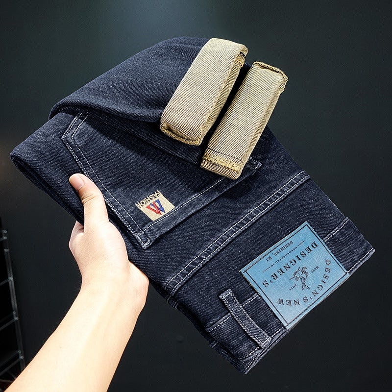Unisex Classic Denim Jeans Loose Fit Daily Outdoor Wear - Image 1