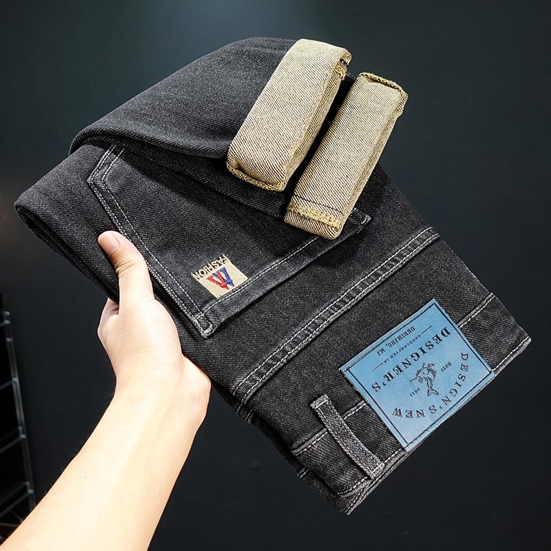 Unisex Classic Denim Jeans Loose Fit Daily Outdoor Wear - Image 3