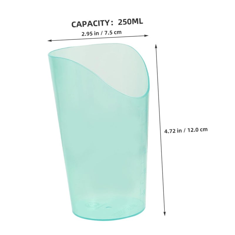 2pcs Transparent Spill Proof Feeding Cup for Elderly Disabled Patients Easy Clean Drinking Mug - Image 3