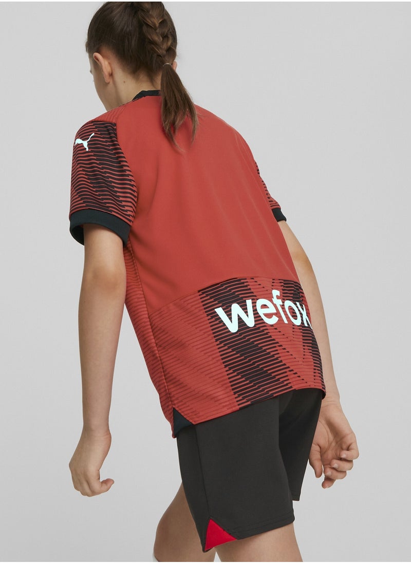 PUMA AC Milan 23/24 Kids Unisex Red Home Jersey  - Image 4
