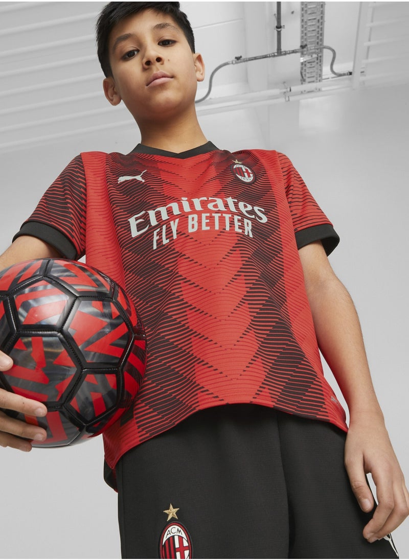 PUMA AC Milan 23/24 Kids Unisex Red Home Jersey  - Image 1