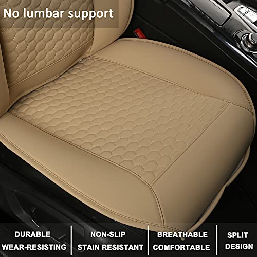 Black Panther Car Seat Cover, 1 Piece Universal Sideless Driver Seat Protector, Universal Fit 95% Vehicles, Without Lumbar Support (Beige) - Image 2