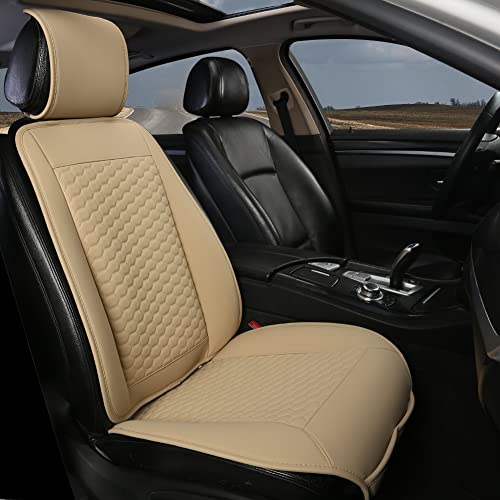 Black Panther Car Seat Cover, 1 Piece Universal Sideless Driver Seat Protector, Universal Fit 95% Vehicles, Without Lumbar Support (Beige) - Image 1