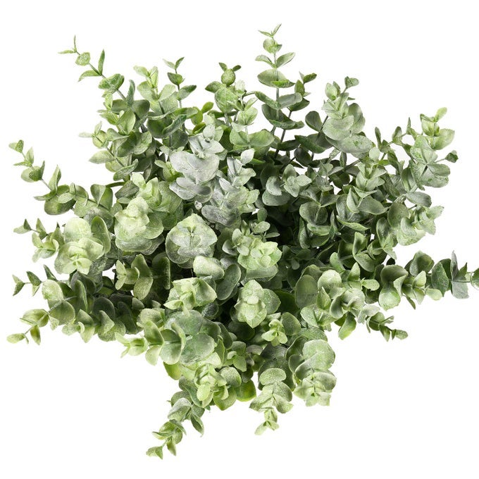4PCS ARTIFICIAL EUCALYPTUS PLANT FAKE SILVER DOLLAR EUCALYPTUS BRANCHES GREENERY WEDDING JUNGLE THEME PARTY HOME DECOR GREEN