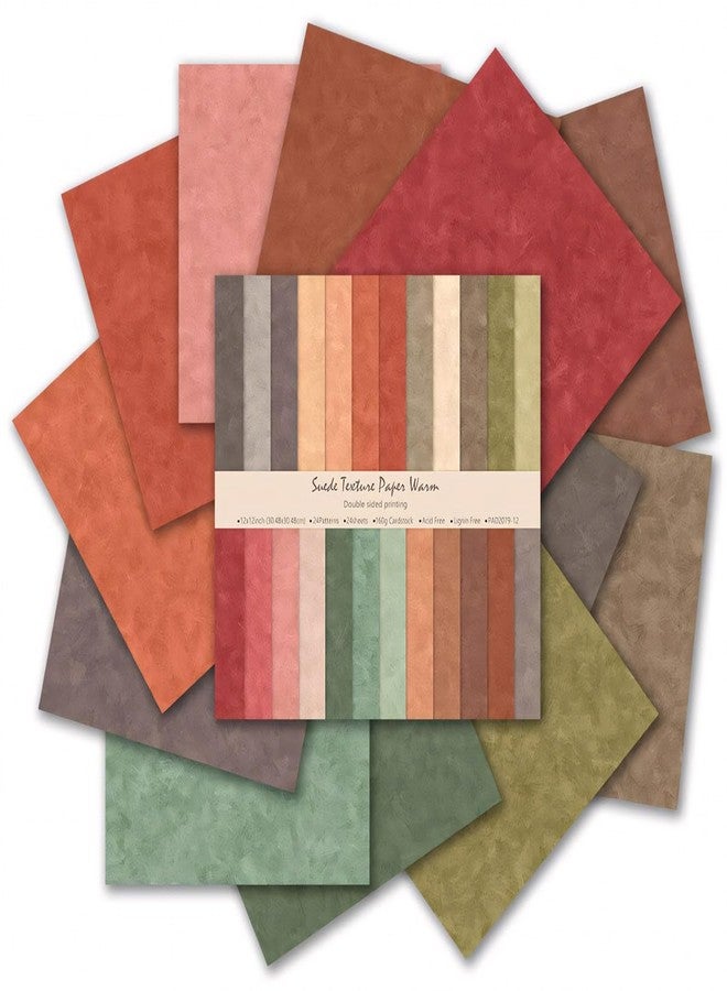 WLXTREE Double-Sided Scrapbook Paper Pad 12X12,Textured Decorative Craft Paper for Scrapbooking Planner Bullet Junk Journal Supplies Mixed Media Collage Card Making,24 Designs 24 Sheets - Image 2