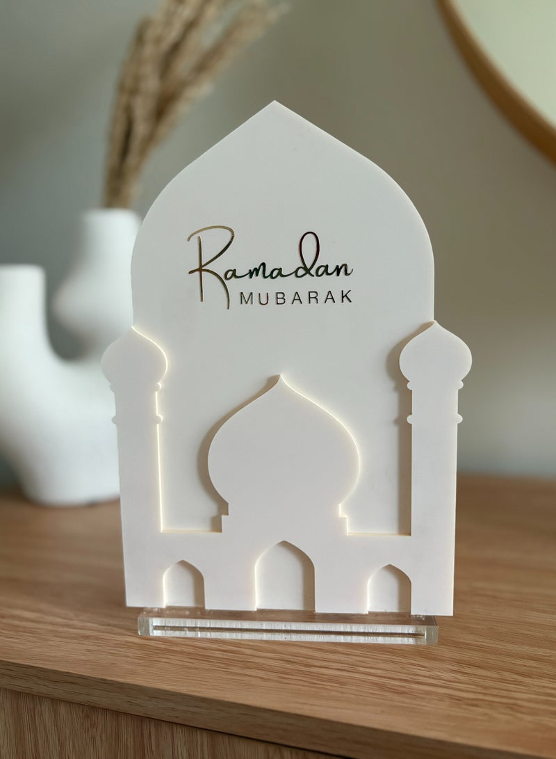 Al Waha acrylic ramadan decoration stand / ramadan calligraphy /ramadan decoration stand/ ramadan calendar 2025/ramadan deco /acrylic stand / ramadan table decoration  - Image 2