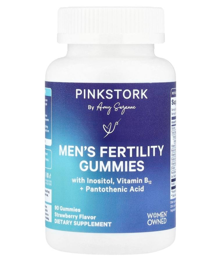 Pink Stork Men's Fertility Gummies Strawberry  90 Gummies