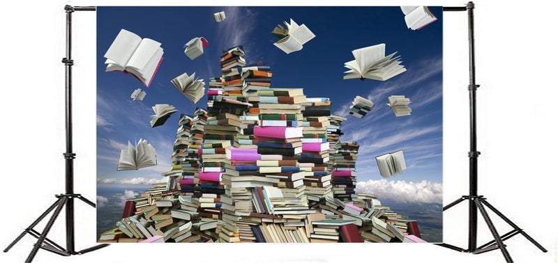 AOFOTO 6x4ft Mass of Books Backdrop for Photography - Education and School Themes - Image 3