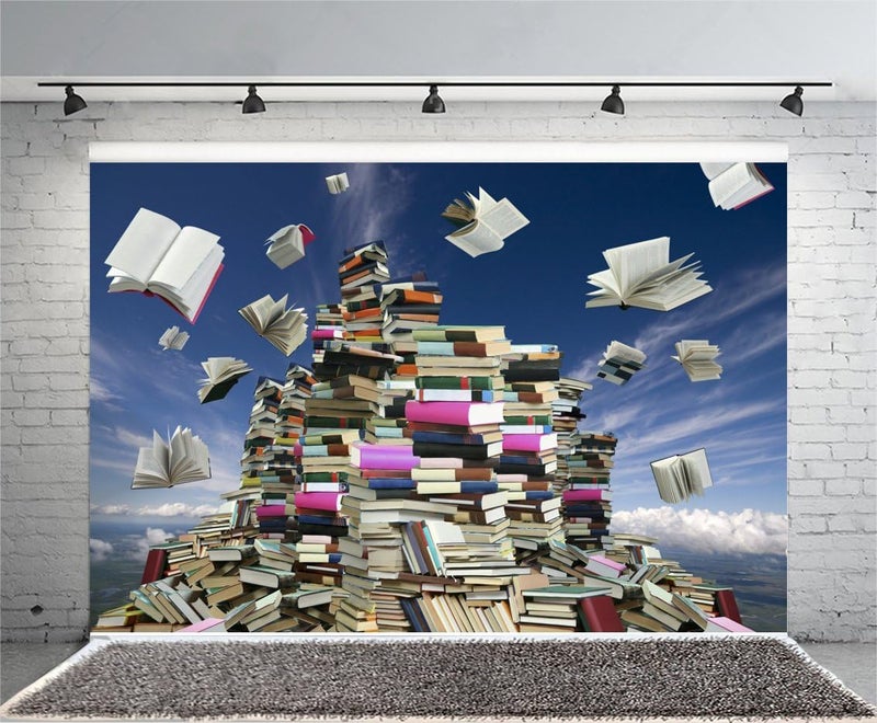 AOFOTO 6x4ft Mass of Books Backdrop for Photography - Education and School Themes - Image 4