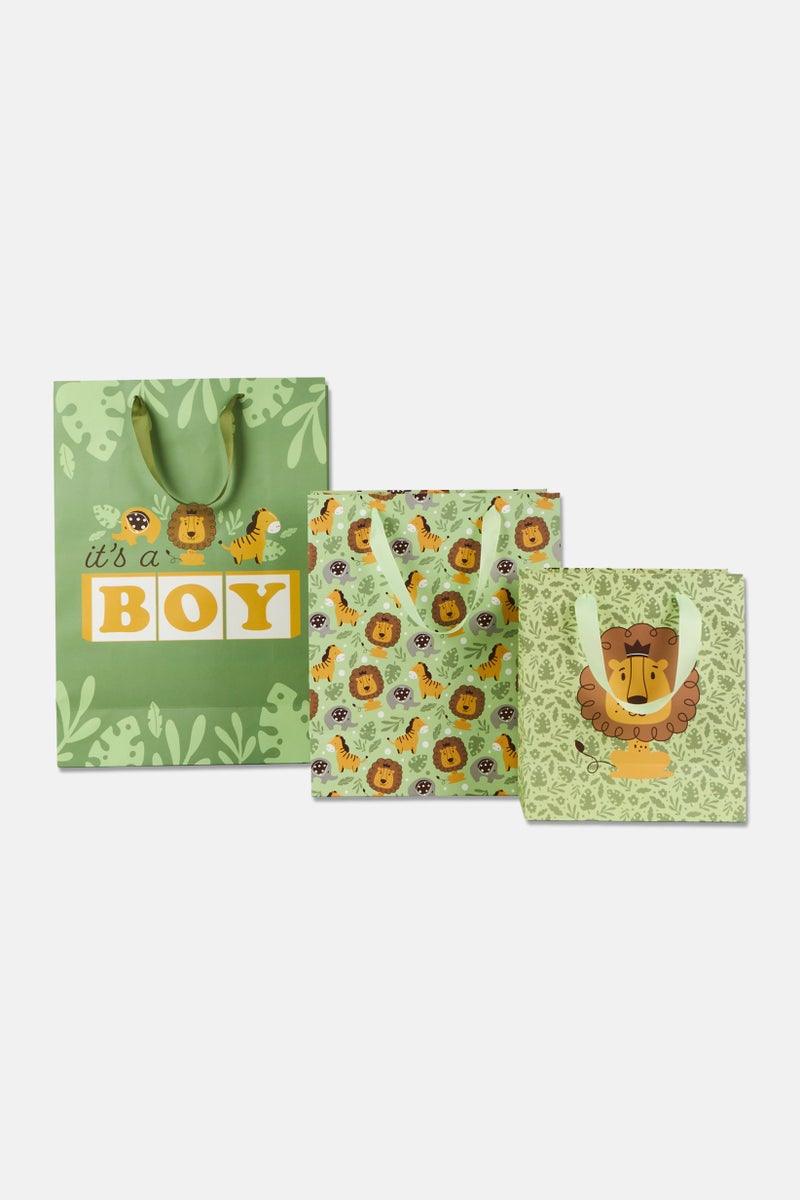 Stella Rose Set of 3 Allover Print Gift Bags, Multicolor - Image 2