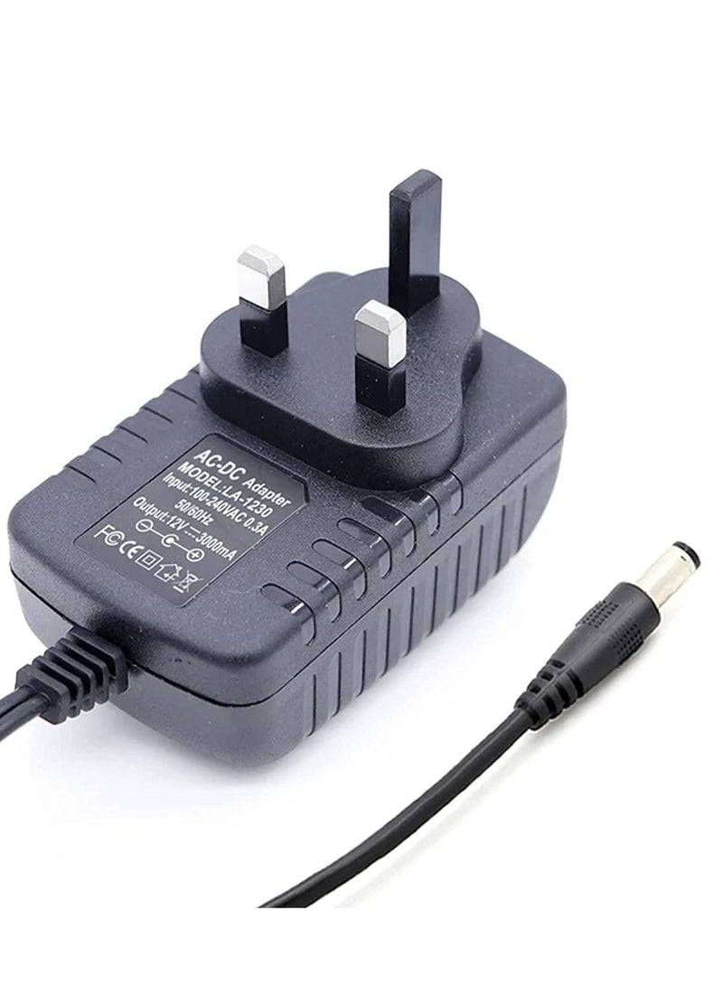 Bluefield Power Supply AC 100-220V to DC 12V 2A Adaptor For CCTV And Access Control & Accessories 2 Pcs - Image 1