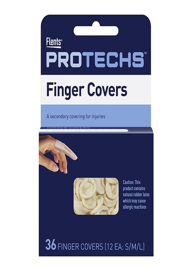 Flents First Aid Finger Cots, Protects Finger While Healing From Injury, 36 Count - Image 1