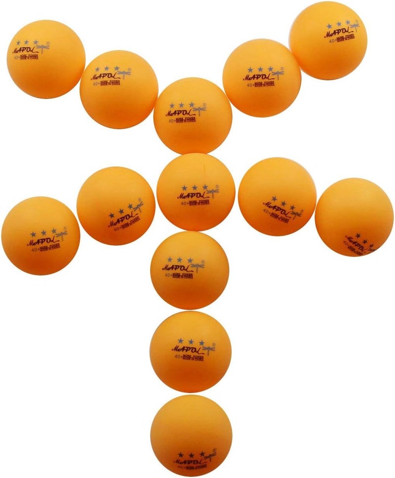 MAPOL 50- Pack Orange 3-Star Premium Ping Pong Balls Bulk,Advanced Training Table Tennis Ball - Image 4