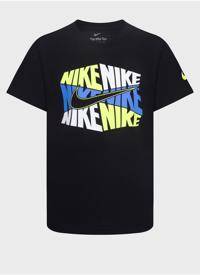 Nike - Kids Hexagon Colourblock T-Shirt - Image 1
