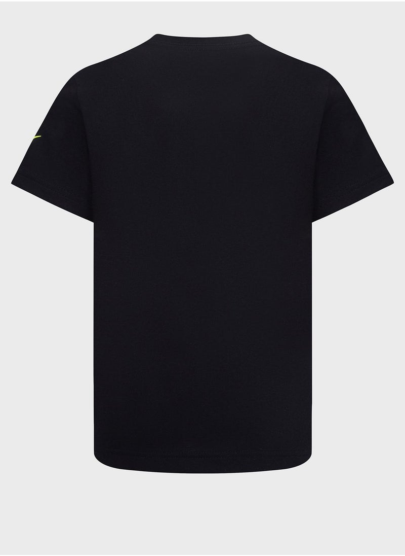 Nike - Kids Hexagon Colourblock T-Shirt - Image 1