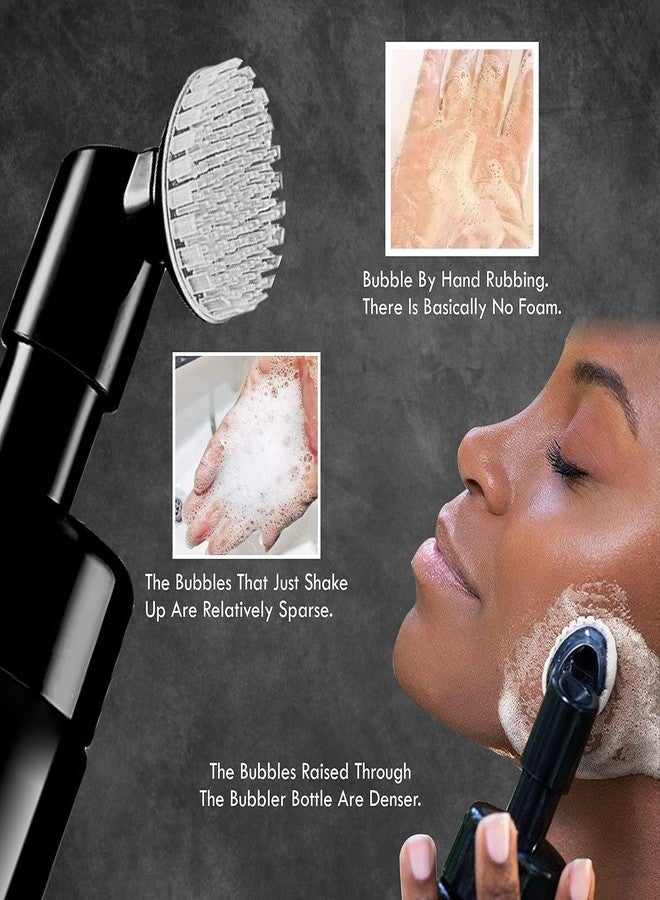 Pharcos Empty Facial Cleanser Foaming Face Wash Bottle|Built in Face Brush Bottle|Liquid Foaming Soap Shampoo,Bubble Foaming Liquid Soap|Facial Massage|Refillable,Leak Proof,Bpa Free 150 Ml (Black) - Image 4