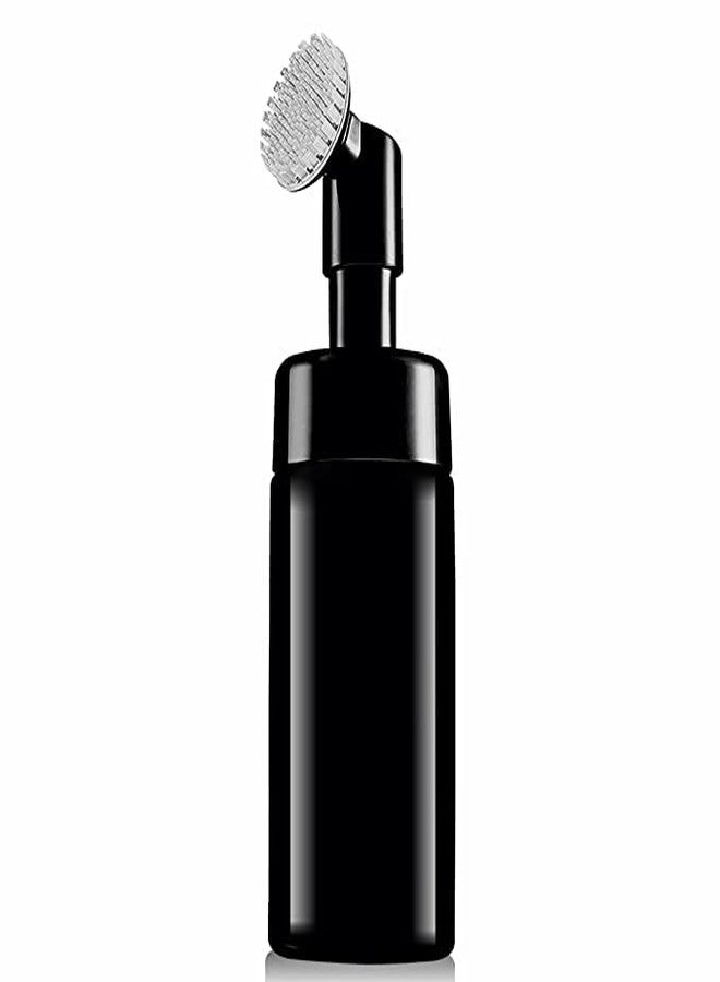 Pharcos Empty Facial Cleanser Foaming Face Wash Bottle|Built in Face Brush Bottle|Liquid Foaming Soap Shampoo,Bubble Foaming Liquid Soap|Facial Massage|Refillable,Leak Proof,Bpa Free 150 Ml (Black) - Image 2