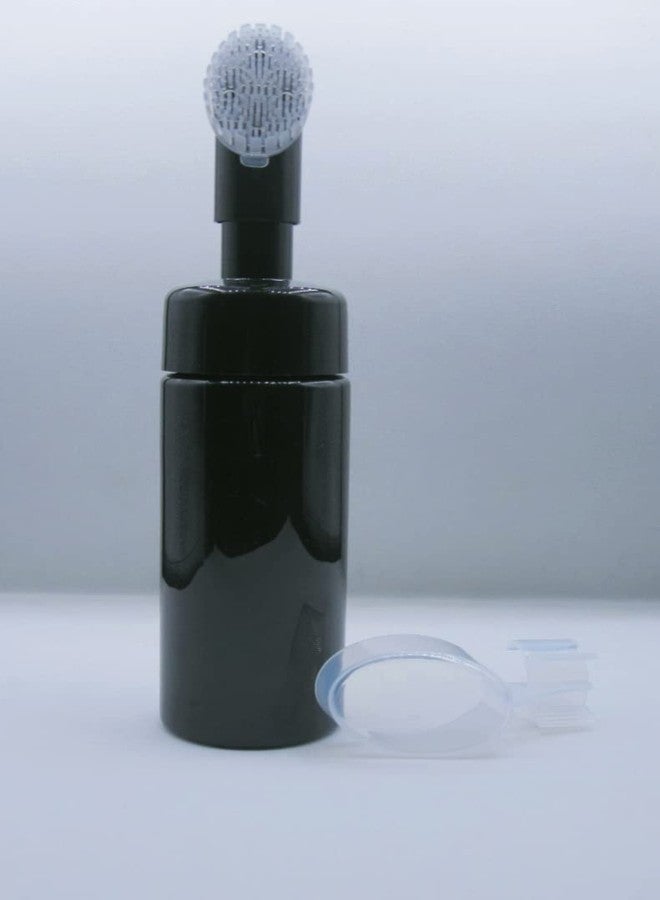 Pharcos Empty Facial Cleanser Foaming Face Wash Bottle|Built in Face Brush Bottle|Liquid Foaming Soap Shampoo,Bubble Foaming Liquid Soap|Facial Massage|Refillable,Leak Proof,Bpa Free 150 Ml (Black) - Image 5