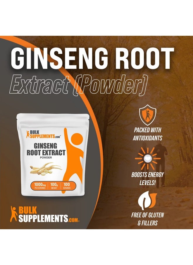 BulkSupplements - Com Ginseng Root Extract Powder From Panax Ginseng Ginseng Powder Ginseng Herbal Supplements Korean Ginseng Ginseng Extract 1000Mg Per Serving 100 Grams 35 Oz - Image 1