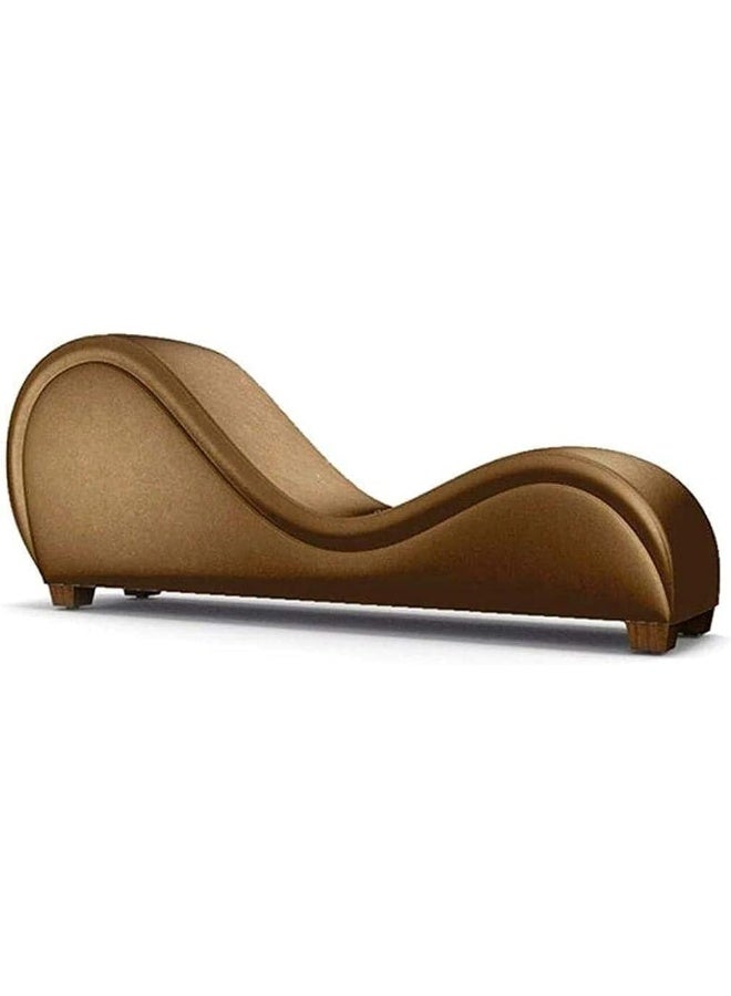 R2R FURNITURE R2R Furniture Leather S Shaped Sofa - Brown 