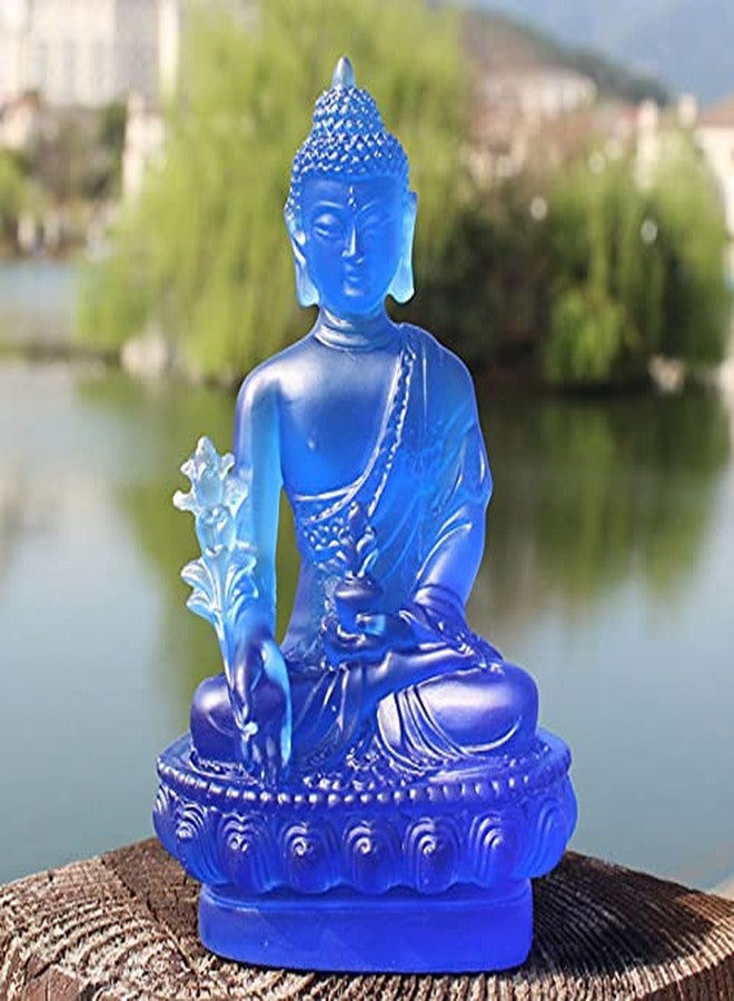 Acxico 1Pcs Buddha Medicine Figure Statue Altar Buddhist Resin Fengshui - Image 2