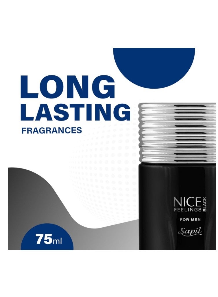سابل عطر سابيل نايس فيلينغز أو دو تواليت 75 مل، عطر فاخر بسعر مناسب، عطر فوجير عطري مع اللافندر والبرغموت والحمضيات والليمون، نفحات عليا عطرية، مزيج جريء من العطور الرجالية - Image 3