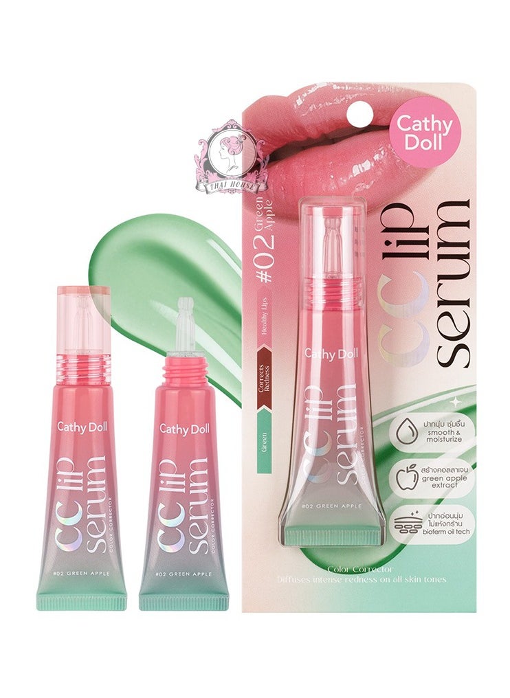Cathy Doll Cathy Doll CC Lip Serum Color Corrector 02 ,GREEN APPLE  - Image 2