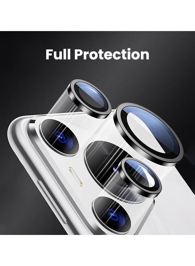 Huawei Pura 70 (Not for Pura 70 Pro) Camera Lens Protector, HD 9H Tempered Glass Camera Screen Protector, Metal Ring Lens Cover for HUAWEI Pura 70, 1 Set  (Installation Tray Alignment Kit, Black) - Image 5