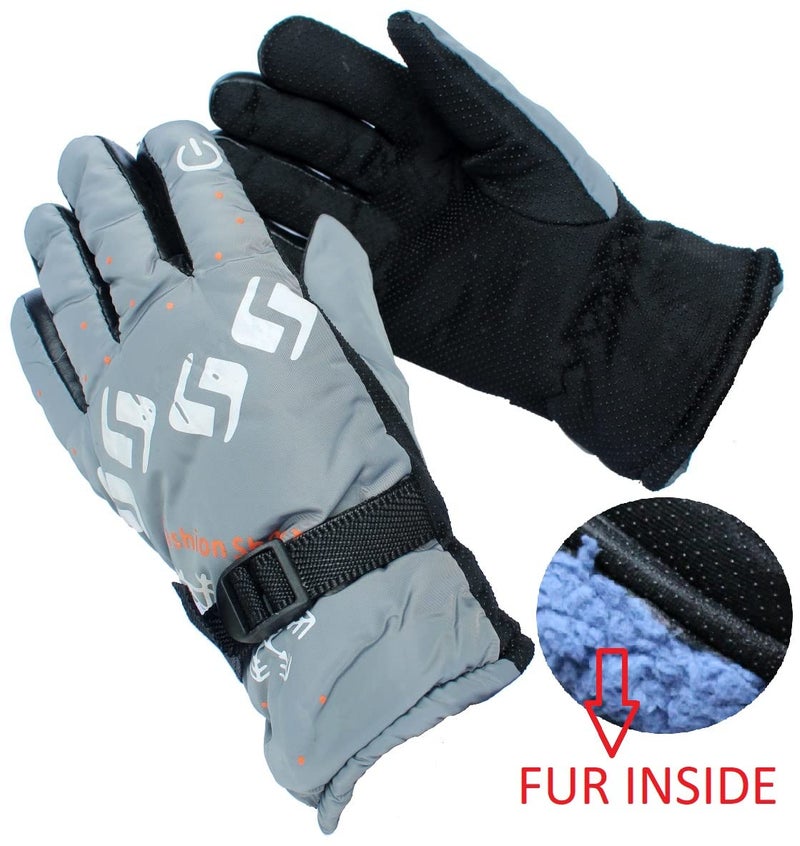 Alexvyan M Brown Warm Winter Riding Snow Proof Gloves Protective Gloves for Men, Boys, Male Universal Size Hand Beauty - Image 2