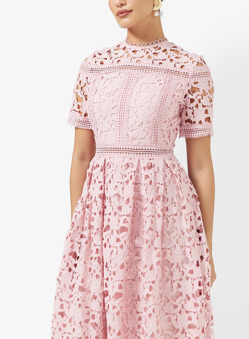 Khizana Lace A-line Dress - Image 3