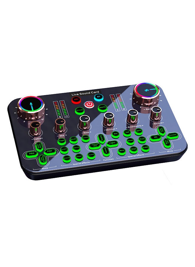 Generic Live Sound Card Audio Mixer Recording Desktop Singing BT 48V XLR Phantom Power Supply OTG Digital Lossless Transmission  - Image 1