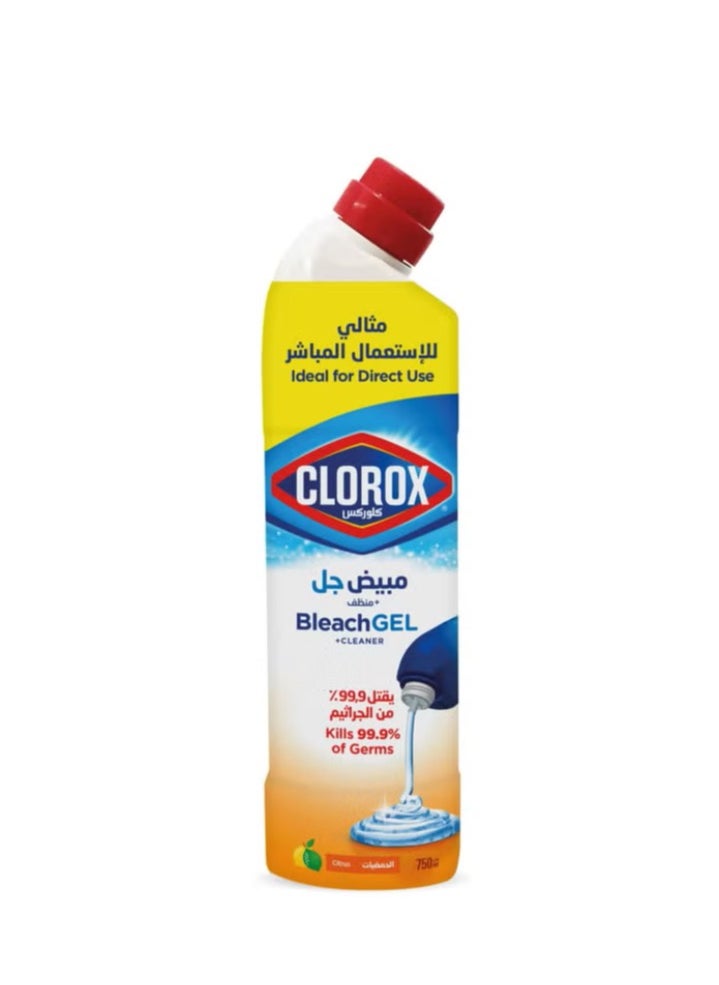 Clorox Clorox Multi-Purpose Bleach Gel Disinfectant Cleaner, Citrus Scent, 750Ml (Packaging may vary)  - Image 1