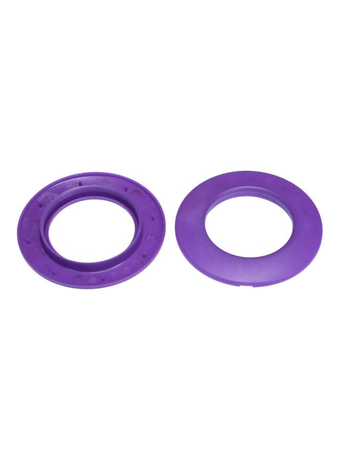 NIBEMINENT 10-Piece Rings Curtains Draperies Purple 21.60x7.11x16.26centimeter - Image 2