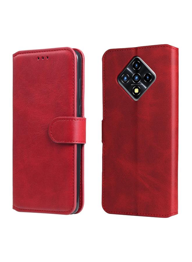 زبون جراب لهاتف Infinix Zero 8 مصنوع من جلد العجل PU + TPU بتصميم أفقي قابل للطي مع حامل وفتحات للبطاقات ومحفظة - Image 1