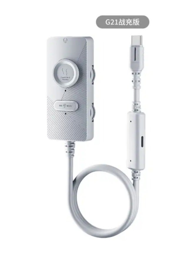 Plextone Plextone G521 Charging and Audio Cable, 27W Type-C to AUX Port, Screw Only  - Image 1