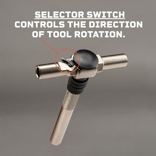 Fix It Sticks Ratcheting T-Way Wrench with Locking Hex Drive - Image 4