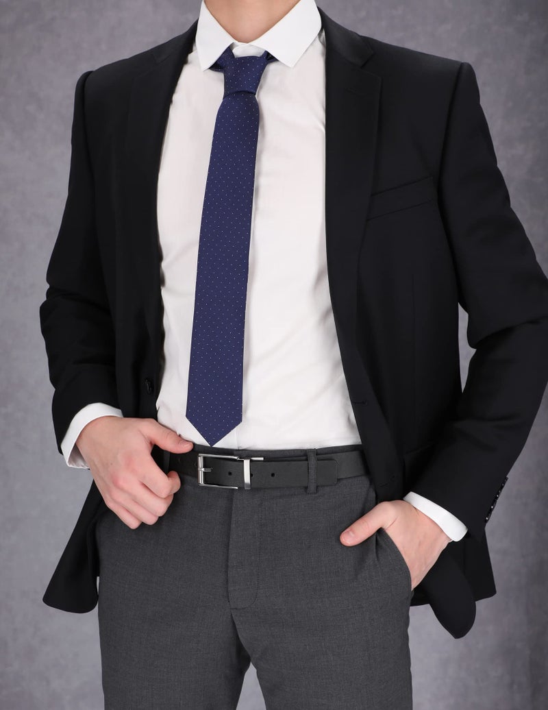 STEVE MADDEN حزام جلد رجالي قابل للعكس من ستيف مادن، أسود/بني (ملمس)، 34 أمريكي - Image 4