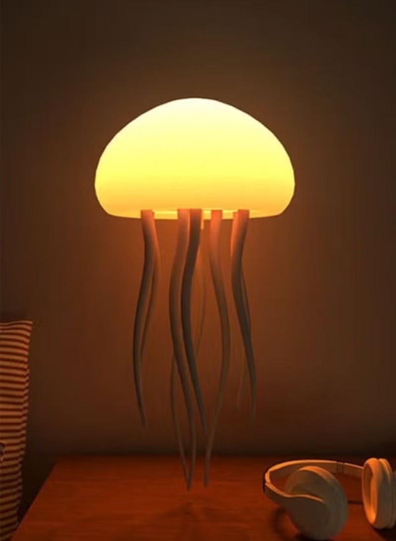 مصباح LED على شكل قنديل البحر العائم - ضوء ليلي متغير الألوان RGB للمنزل والمكتب وغرفة الأطفال - Image 1