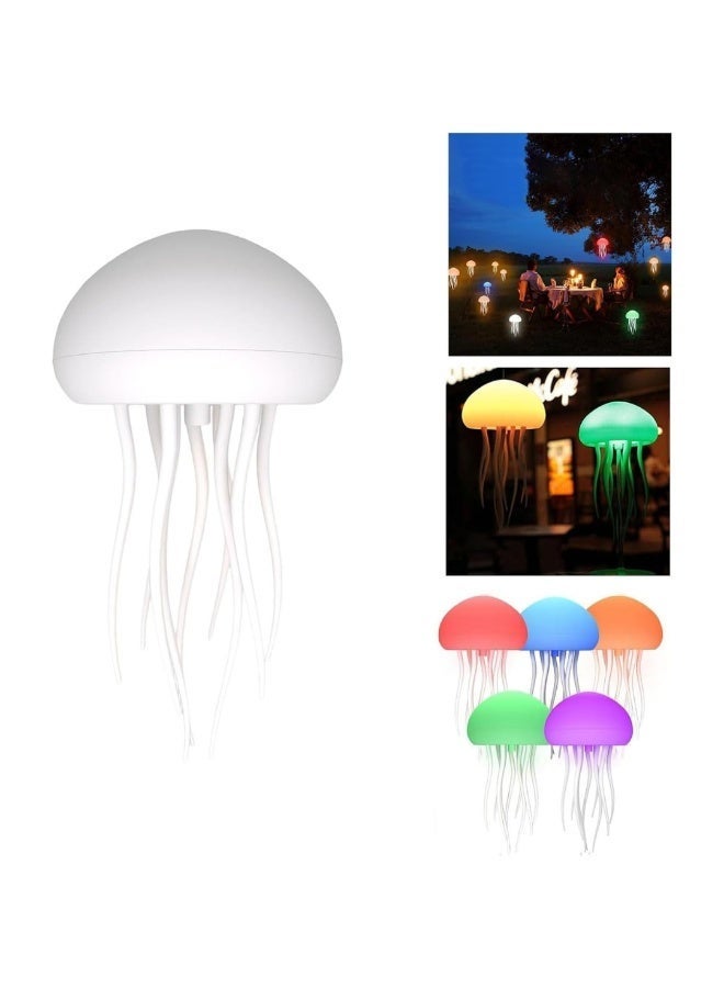 مصباح LED على شكل قنديل البحر العائم - ضوء ليلي متغير الألوان RGB للمنزل والمكتب وغرفة الأطفال - Image 3