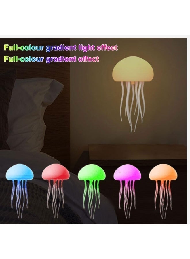 مصباح LED على شكل قنديل البحر العائم - ضوء ليلي متغير الألوان RGB للمنزل والمكتب وغرفة الأطفال - Image 4