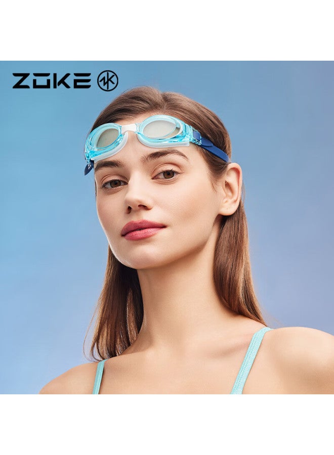 Zoke Adult Plain Swimming Goggles Professional Swimming Training High Definition Waterproof Anti-Fog Men And Women Swim Goggles 621501106-8 - Image 1
