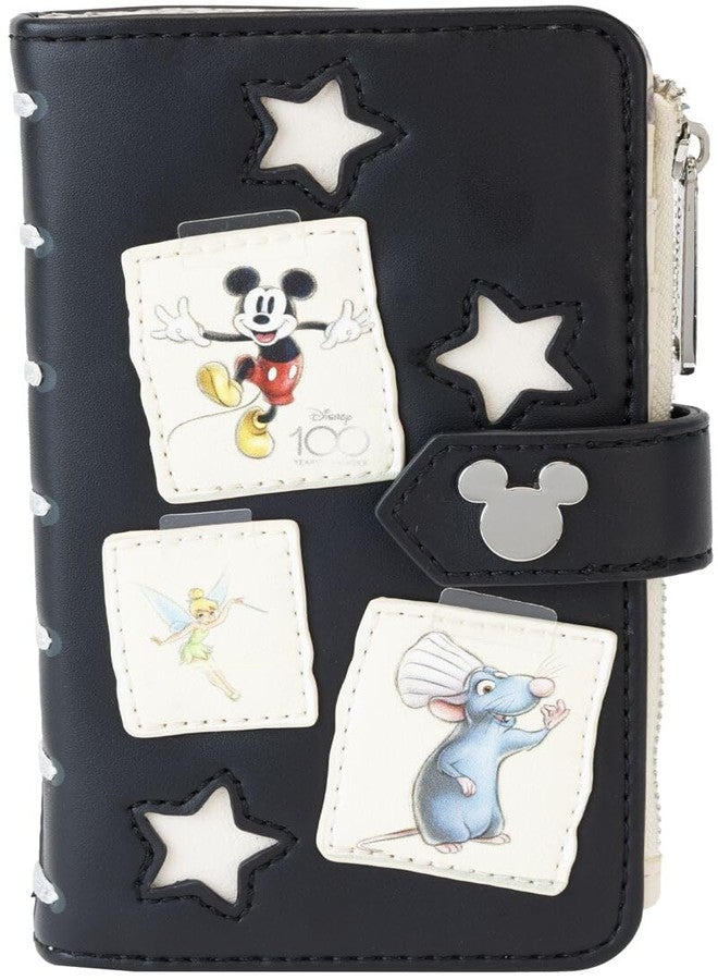 MICKEY MOUSE Loungefly Disney100th Anniversary Sketchbook Flap Wallet - Image 1