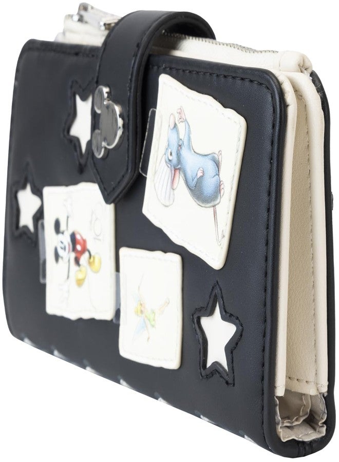 MICKEY MOUSE Loungefly Disney100th Anniversary Sketchbook Flap Wallet - Image 2