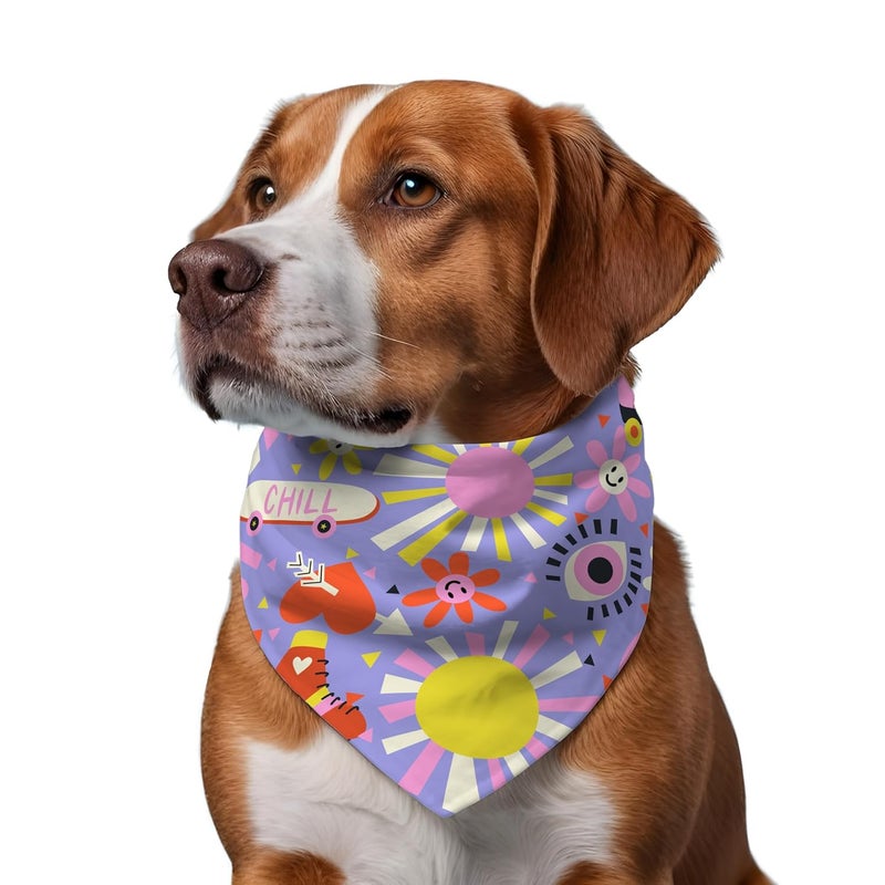 W Brings Love & Chill Gorgeous Dog Bandana Scarf | This Stunning Gorgeous Dog Bandana Scarf is Perfect for Your Dog’s Day Out. One Size Fits All. - Image 3
