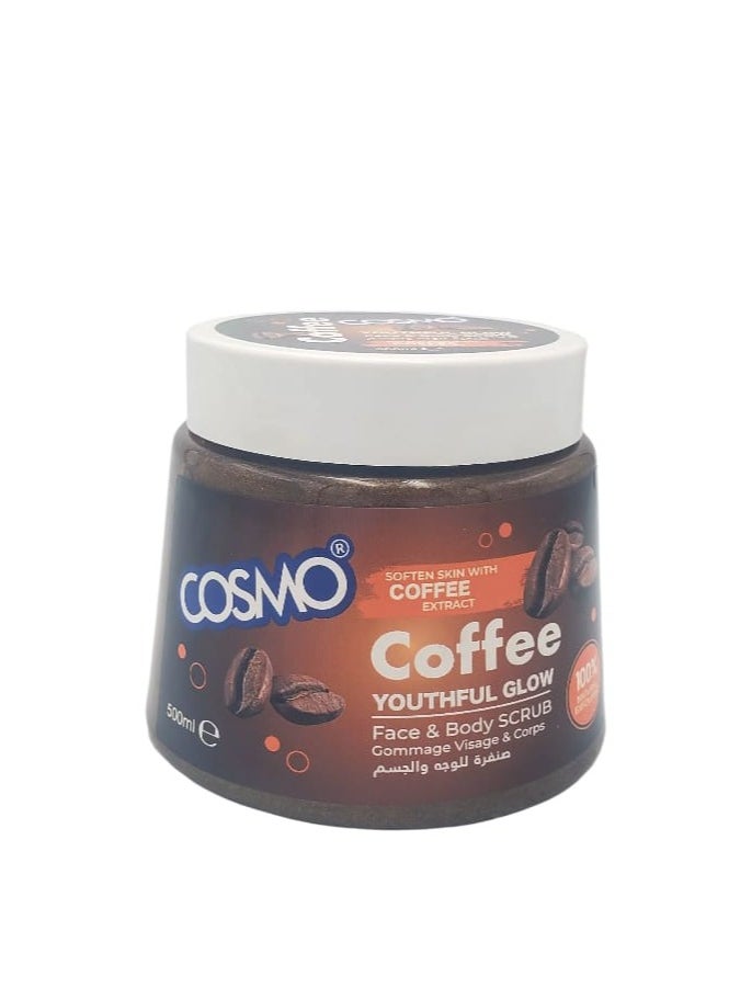 COSMO Face And Body Scrub With Arabic Coffee 500 Ml 