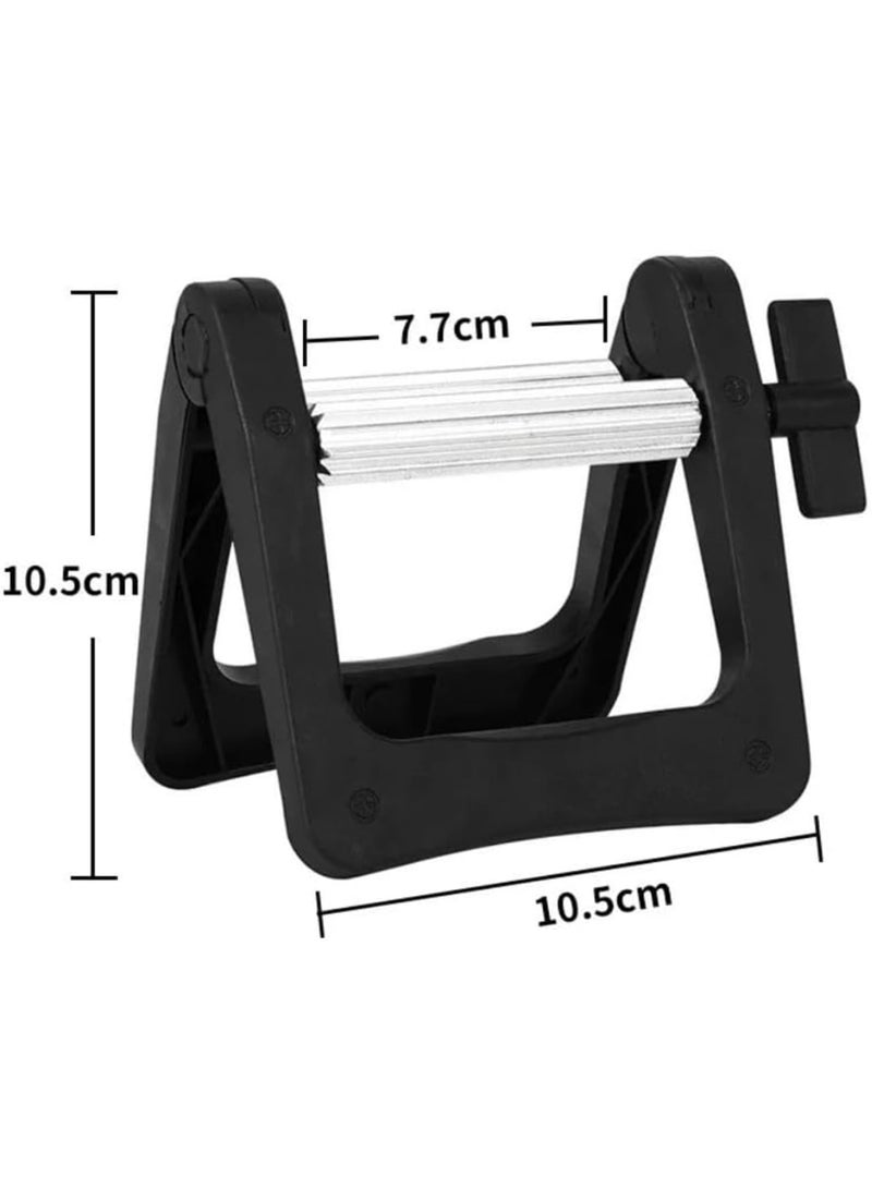 SYOSI Toothpaste Squeezer Stainless Steel Tube Dispenser, Daily Living Rolling Metal Crush Roller for Hair Salon Colour Paste Oil Paints Make-Up, Hair Salon, Painter… (Black) - Image 4