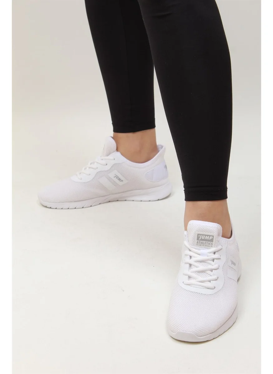 جامب Women's Lace-Up Light Orthopedic White Sneakers 24853