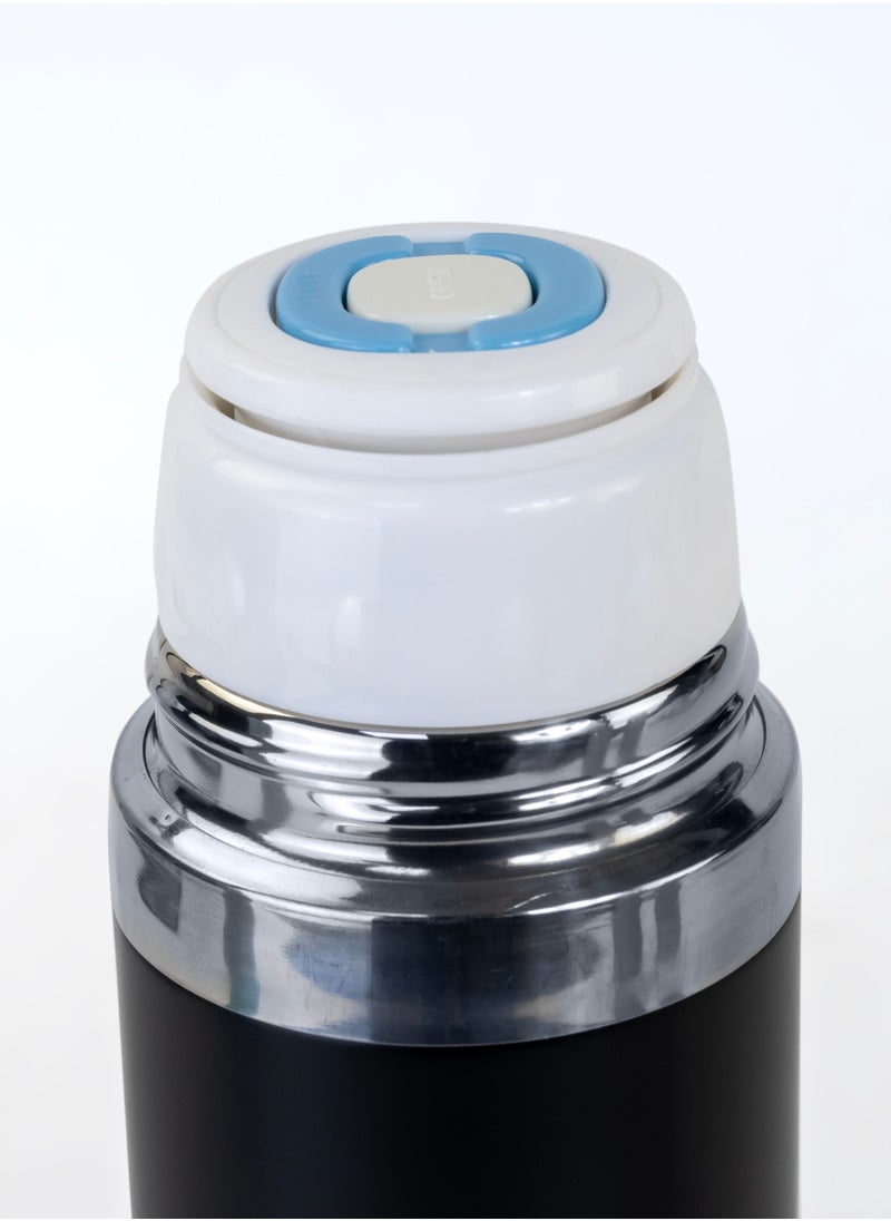 Nessan - Thermos Flask 500ml - Insulated Vacuum Flask  Black - Image 1