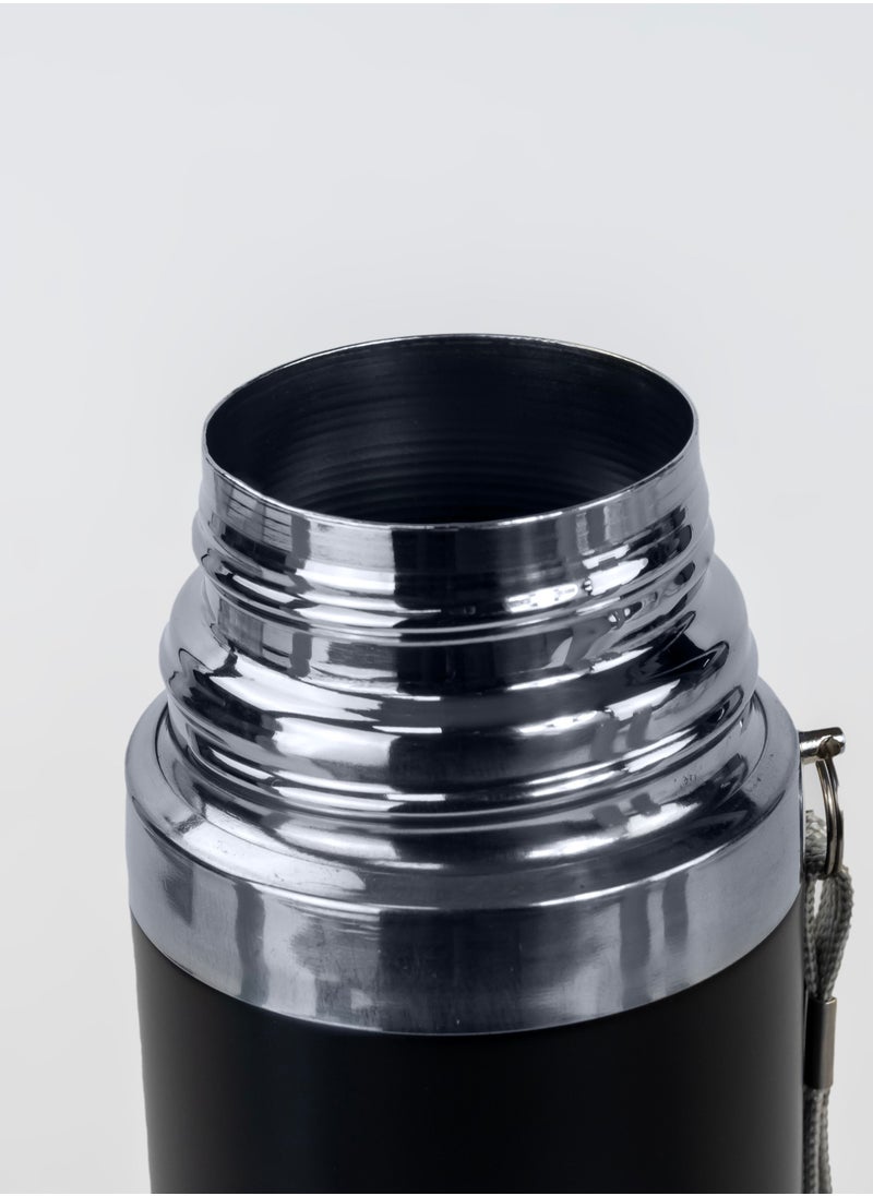 Nessan - Thermos Flask 500ml - Insulated Vacuum Flask  Black - Image 1